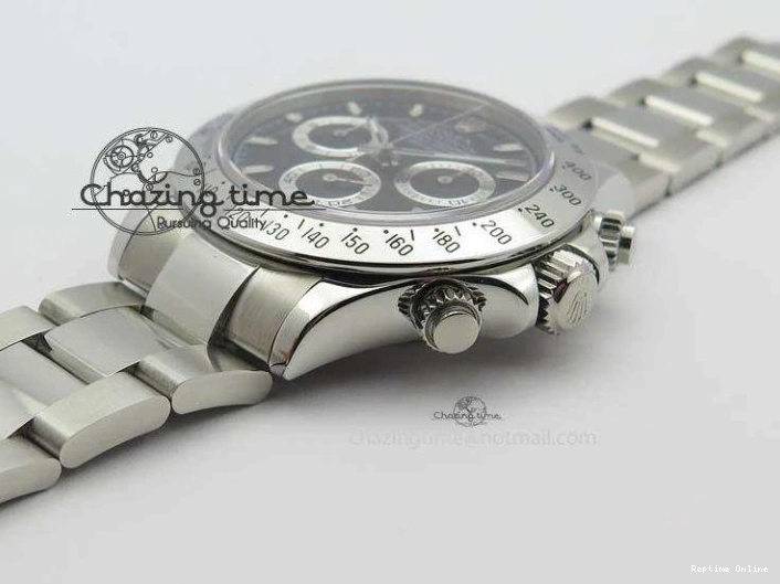 0219 Functional Daytona 116520 Noob Best Edition Black Dial On SS Bracelet A2824 (Same Thickness as Genuine) 3827